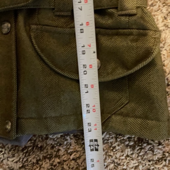 SOLD😍NORTH FACE XS women’s winter/fall jacket faux fur trendy  olive green belt - Picture 15 of 17